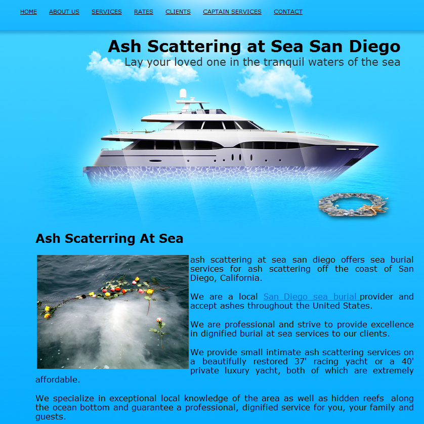 Ash Scattering at Sea San Diego - ash scattering san diego