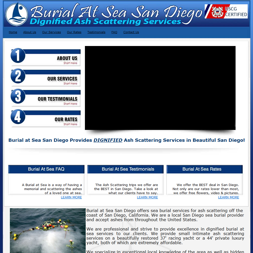 Burial at Sea San Diego - Ash Scattering Services in San Diego California - Burial at Sea San Diego - Ash Scattering Services in San Diego, California (CA)