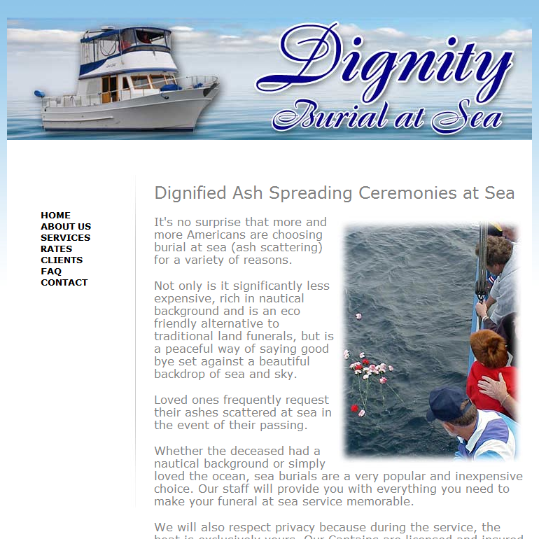 Dignity Burial At Sea - Dignity Burial at Sea San Diego - Ash Scattering Services in San Diego
